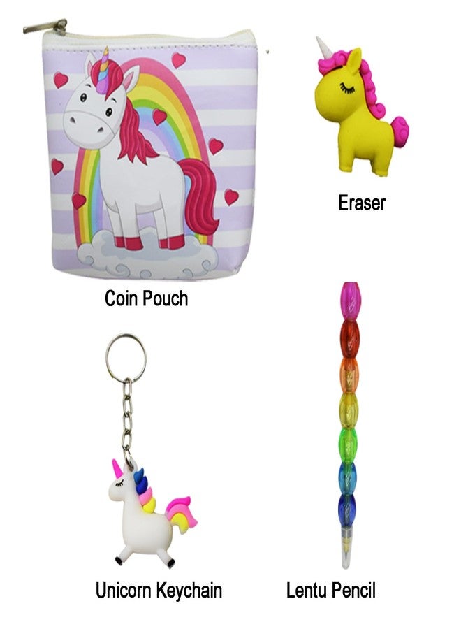 Asera مجموعة هدايا عيد ميلاد أسيرا للأطفال بتصميم يونيكورن - مجموعة من 12 قطعة - Image 2